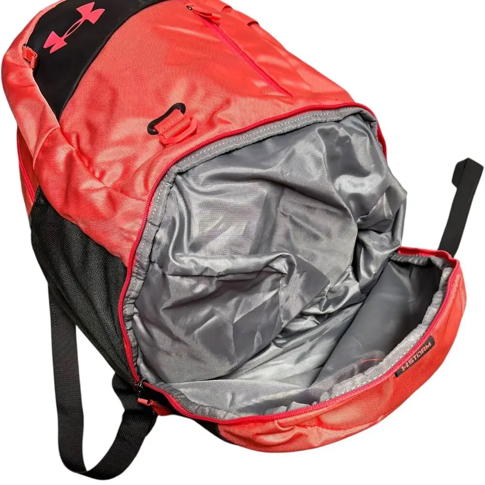Under Armour UA Storm Backpack Coral Pink Gray